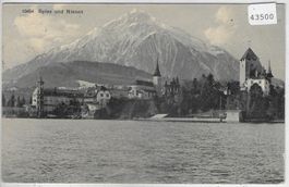 Spiez und Niesen vom See aus