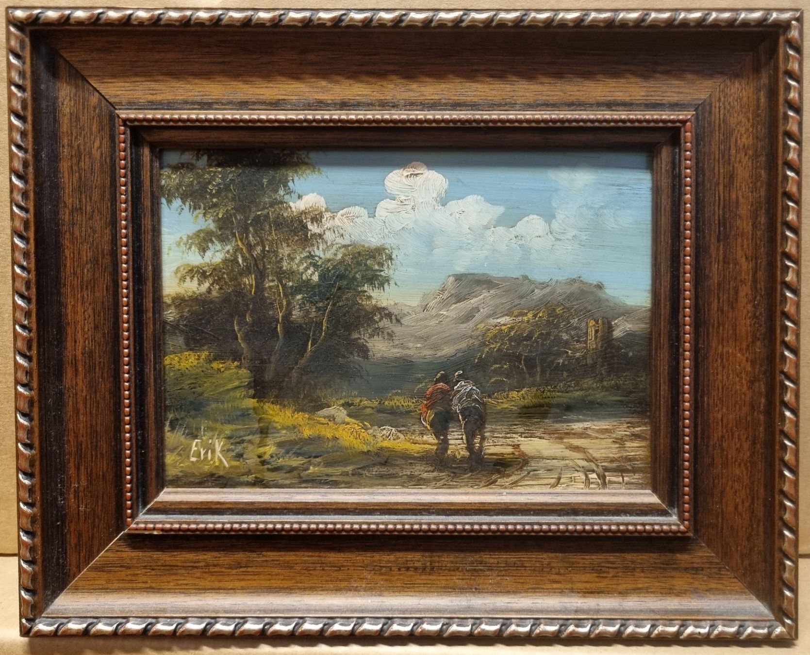 Dipinti: Ölgemälde Landschaft signiert Erik – Usato da Schaffhausen venduto da Leveron13