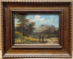 Ölgemälde Landschaft signiert Erik