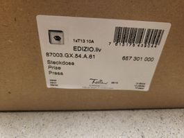 10Stk. AP Steckdose T13 Feller Edizio.liv