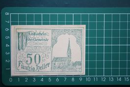 currency voucher austria weisskirchen 50 heller 1920