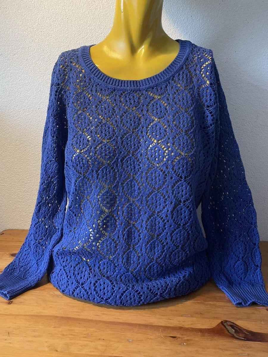 Pullover & Sweatshirts: Pull Springfield bleu dentelle – Gebraucht aus Troinex von Irisglo 1