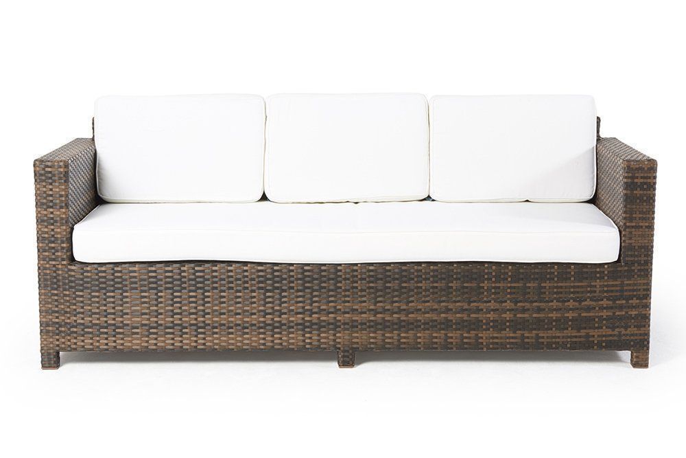 Divani: Rattan Sofa 3-Sitzer braun – Nuovo e nell'imballaggio originale da Bern venduto da rattan-lounge 1