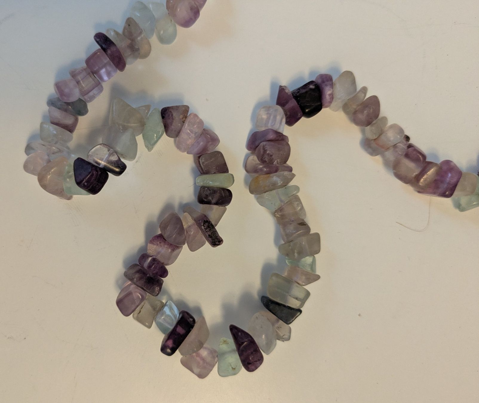 Catenine: Alte Fluorit Halskette 47cm Regenbogenfluorit – Usato da Giffers venduto da agu25 1