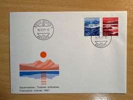 Francobolli 1991 Timbres ordinaires Briefmarke Schweiz