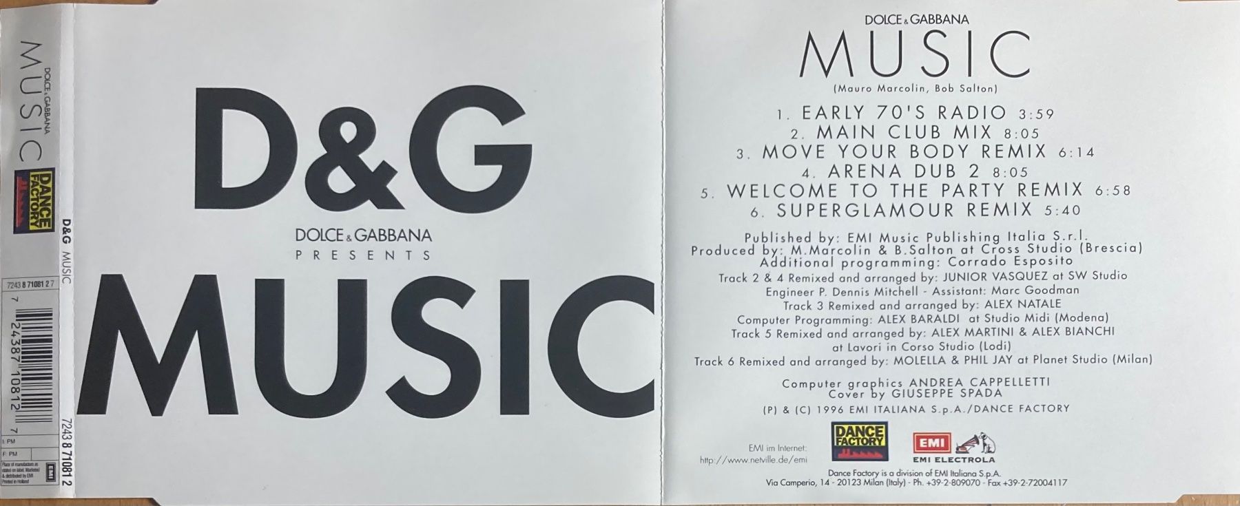 CDs: DOLCE & GABBANA - MUSIC – D'occasion à Poliez-Pittet par Newtown-Records