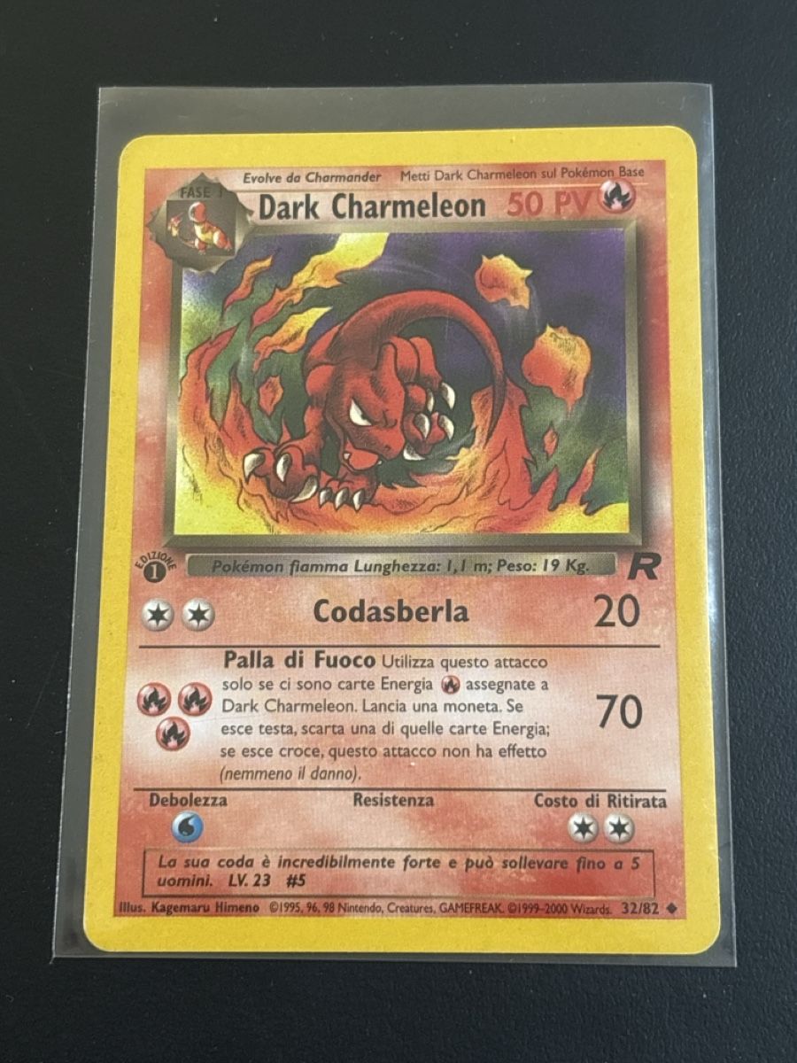 Pokémon Carte collezionabili: Pokémon Dark Charmeleon 32/82 Team Rocket 1 Edition Ab 1! – Usato da Caslano venduto da Luke_
