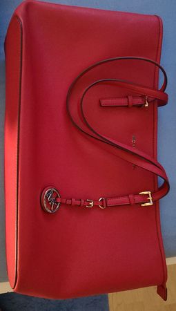 Michael Kors Handtasche rot Leder Damen guter Zustand
