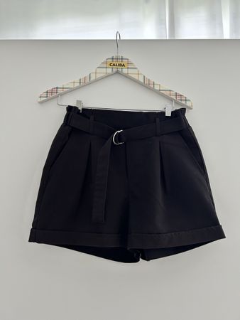 Schwarze elegante Shorts, Sommerhose Grösse 34