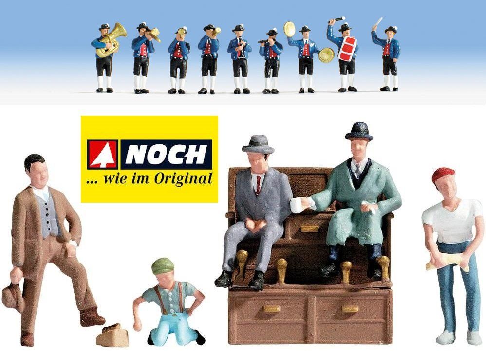 Noch Trains électriques: NOCH - Set "Musikkapelle & Schuhputzer" - 1:87 – Neuf avec emballage d'origine à Rotkreuz par MOBAHN-1zu87 1