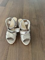 Gadea Sommer Sandalen Gold. 40 mit Kork Absatz