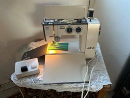 Nähmaschine elna Lotus SP weiss funktionsfähig mit Zubehör