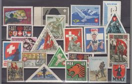 Petit lot de timbres militaires à trier