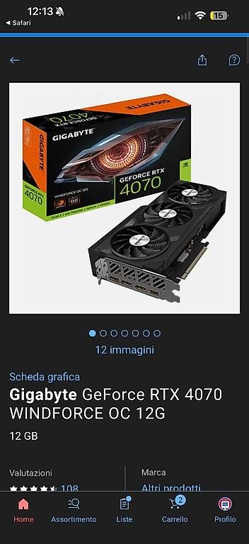 PC: Vendo componenti da gaming – Usato da Bedano venduto da GM2199