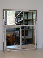 Vintage Upcycling Spiegel aus altem Fenster - Shabby Chic