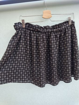 Rock Damen von Lyla Lyla, Schwarz gemustert, Grösse M