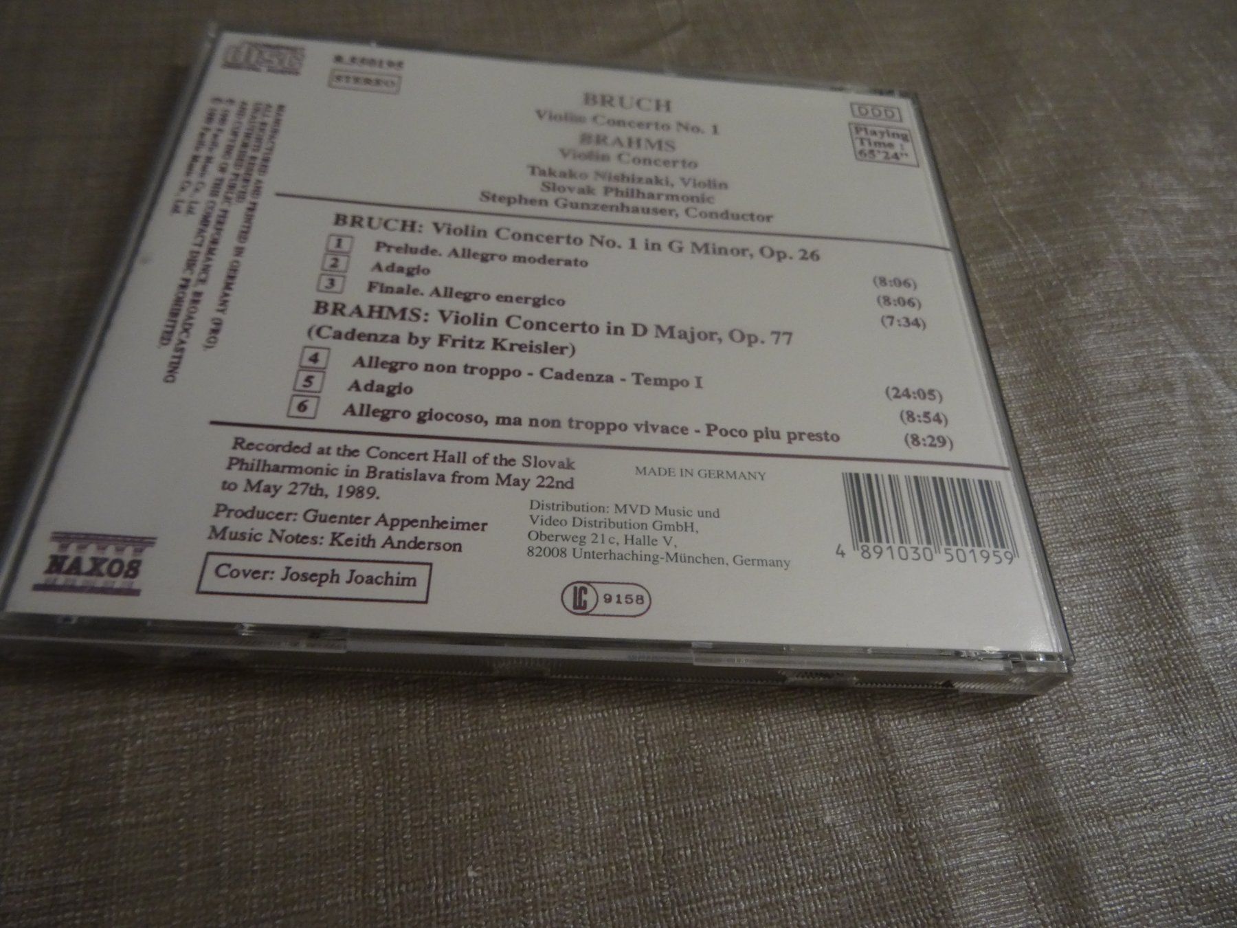 CD: Bruch & Brahms Violinkonzerte - CD – Usato da Olten venduto da Disc-Ausverkauf 1