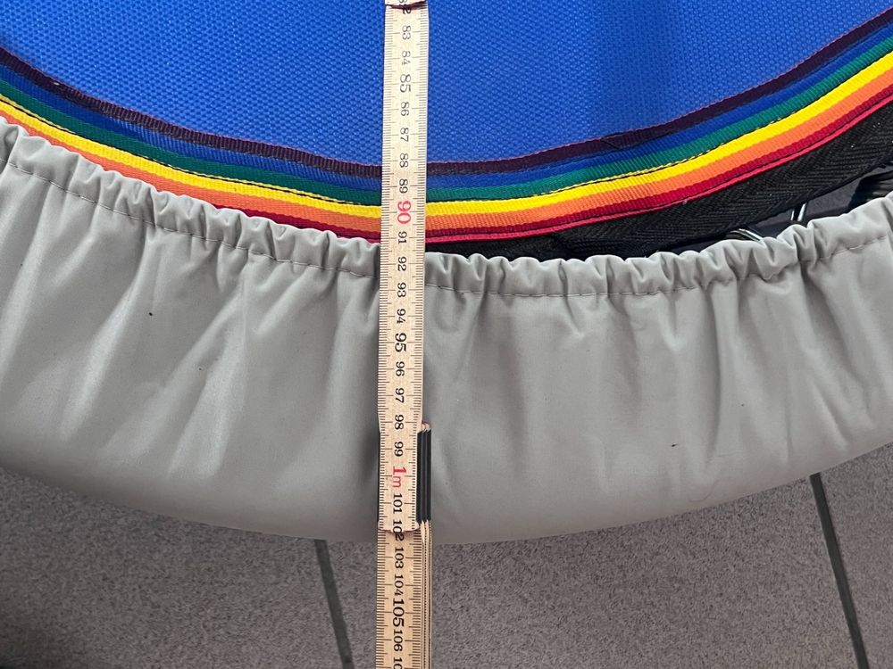 Fitnesstrampolin Trampolin mit Haltegriff, 90 cm Durchmesser 3
