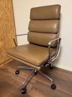 ORIGINAL VITRA EAMES SOFTPAD HIGHBACK STUHL TOP LEDER