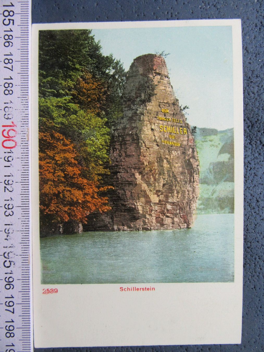 Cartoline postali: SCHILLER-STEIN 4WALD-STÄTTERSEE URI AK – Usato da Ettingen venduto da Hausi4711