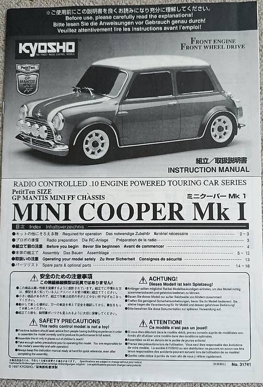 RC Kits de montage: Kyosho RC Mini Cooper Mk I – D'occasion à Safnern par billionboy55 4