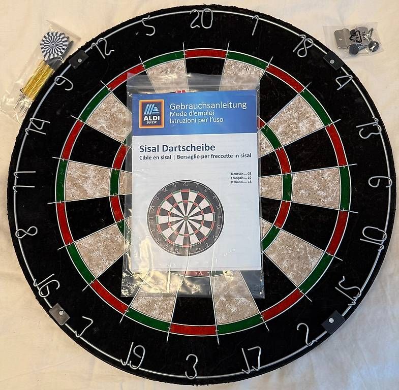 Freccette: Sisal Dartscheibe – Nuovo e nell'imballaggio originale da Volketswil venduto da T__J 2
