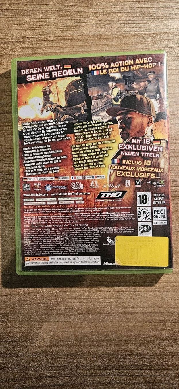 Microsoft Spiele: 50 Cent - blood on the sand – Gebraucht aus Winterthur von  1