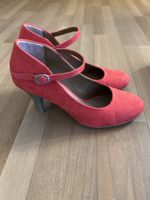 Tamaris Damenpumps, Gr. 37, rot, Wildleder, Top Zustand!