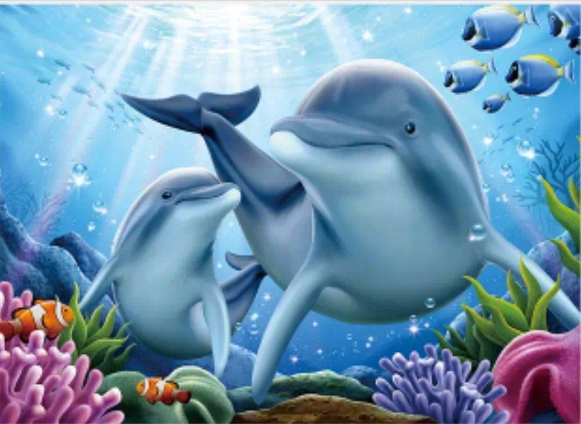 Kit bricolage: Diamant Painting Delfine 30x40cm – Nuovo e nell'imballaggio originale da Aarau venduto da ozgysi