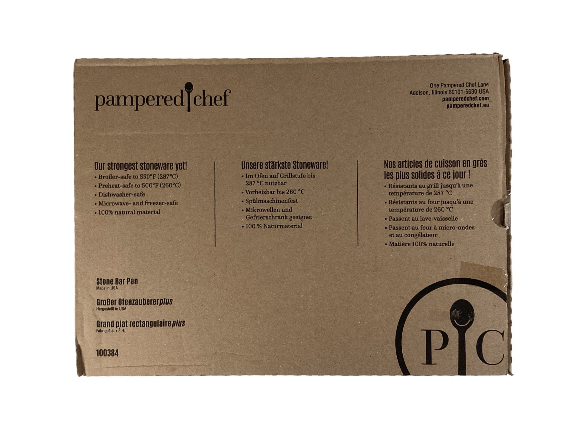 Teglie da forno: PAMPERED CHEF Stone Bar Pan – Nuovo e nell'imballaggio originale da Zürich venduto da Restwert_Zuerich 3