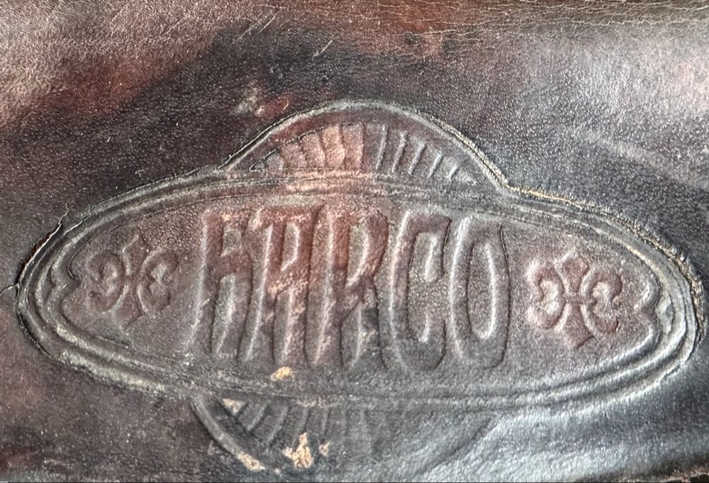 Pezzi di ricambio: Antiker Fahrradsattel „Harco“, Leder – Difettoso da Wildberg venduto da wild59 9