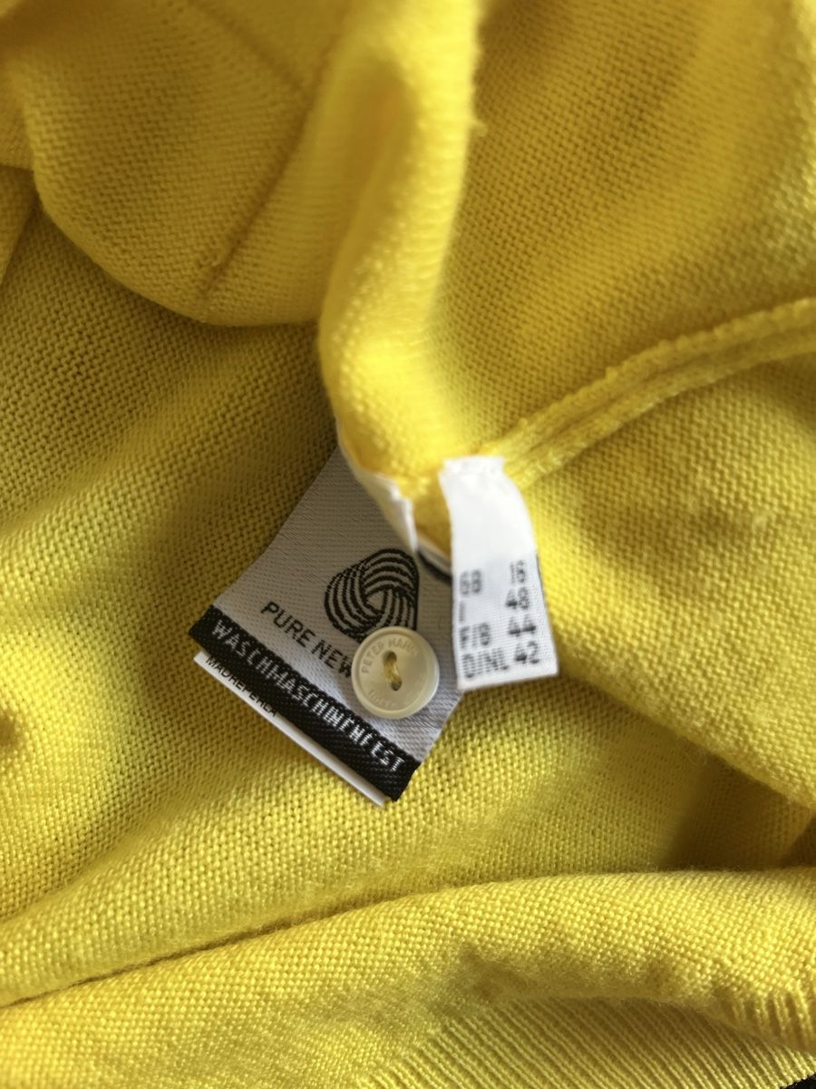 Peter Hahn Maglioni & Felpe: Cardigan Peter Hahn yellow size 44 with spots – Usato da Lausanne venduto da Danash 5