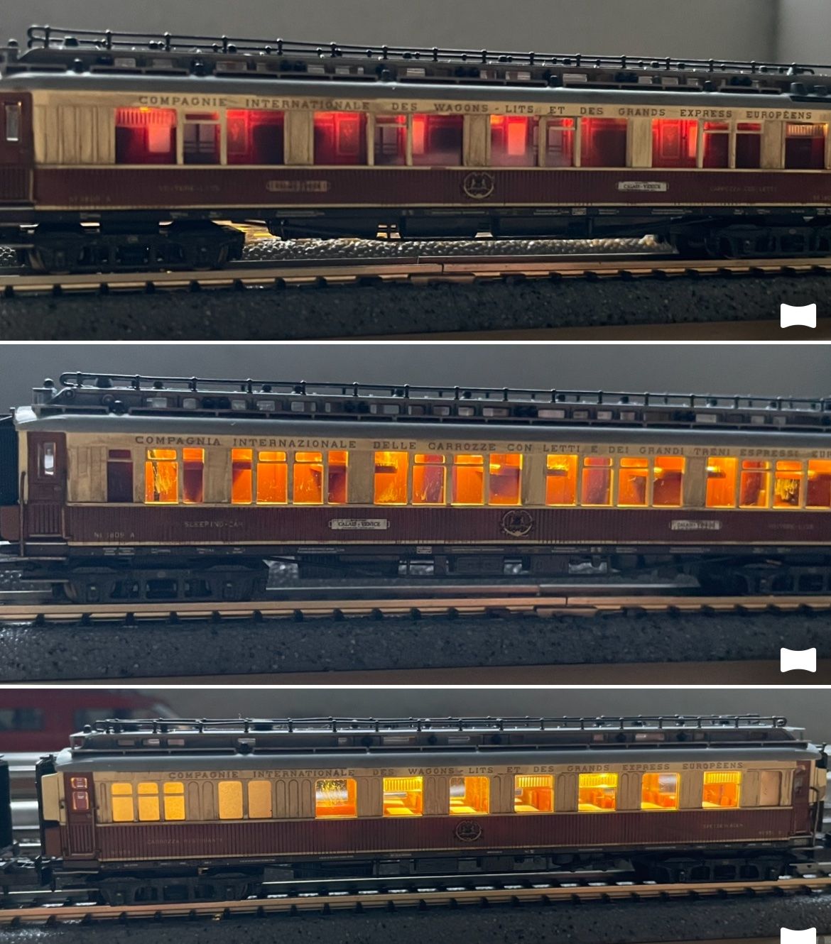 Hobbytrain Modellini di ferrovie: Hobbytrain H22103 3 teiliges Simplon-Express CIWL Set – Nuovo (secondo la descrizione) da Wilderswil venduto da Modellbahn-Shop-Moll 9