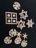 Strohhänger Weihnachtsdeko Anhänger Strohsterne Tradi
