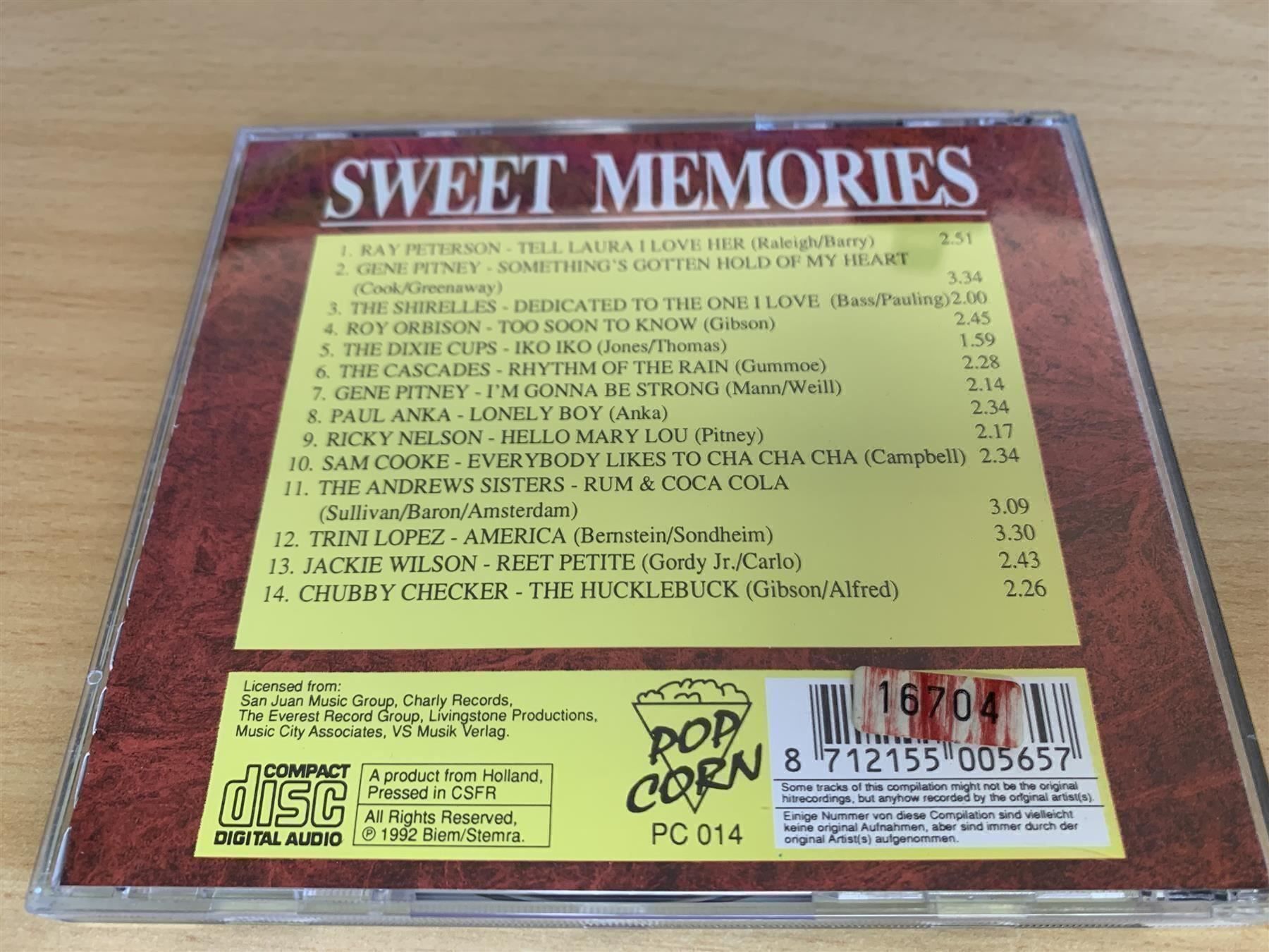 CD: Various Artists - Sweet Memories – Usato da Rikon im Tösstal venduto da Alpenmutz 1