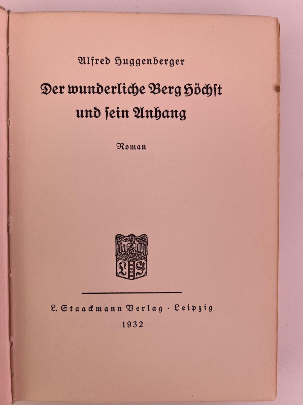 Libri: Buch - "Der wunderliche Berg Höchst" – Usato da Winterthur venduto da Green-Future 3