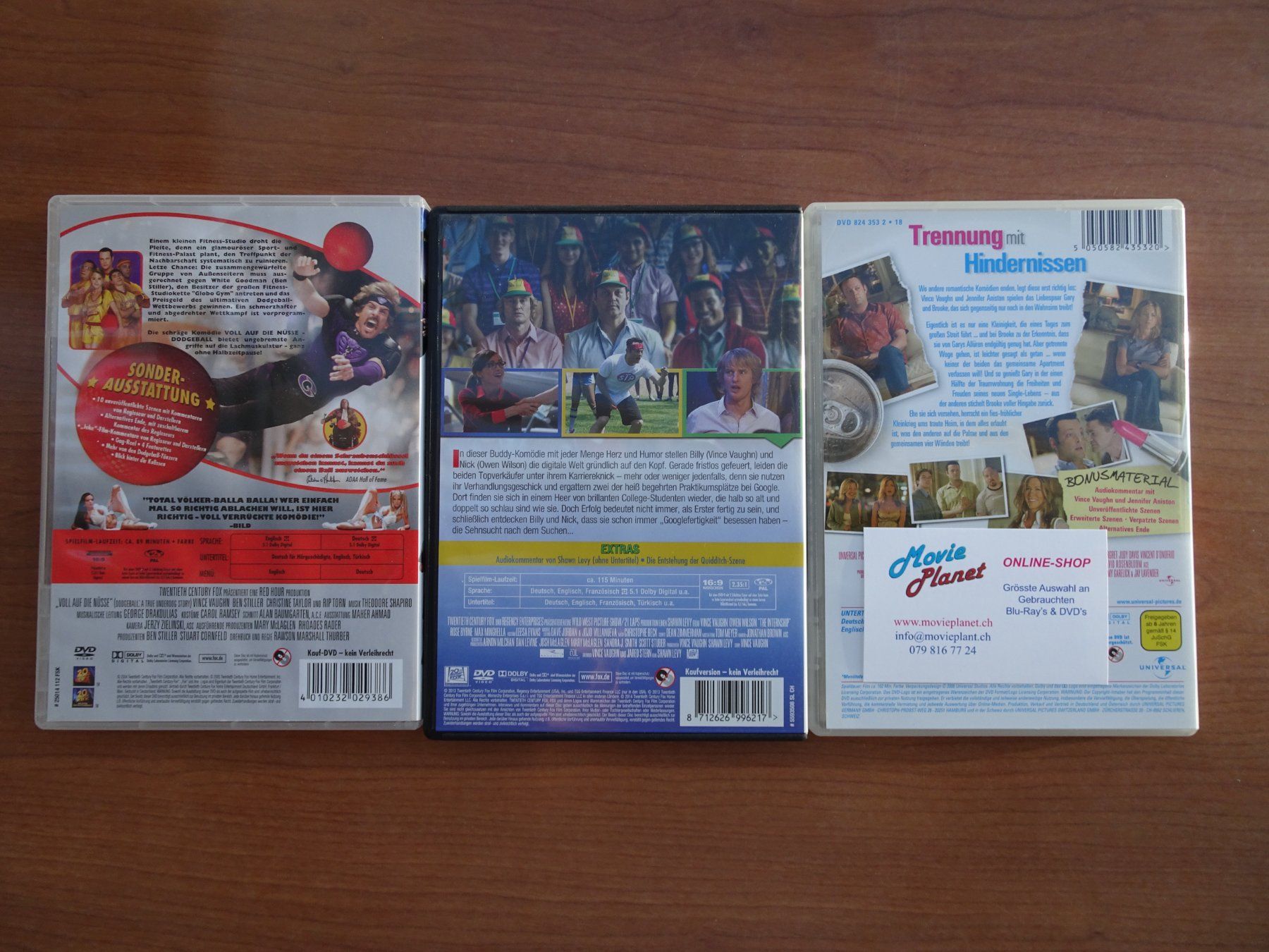 Tutti i DVDs: Filme mit Vince Vaughn – Usato da Schenkon venduto da Movieplanet 2