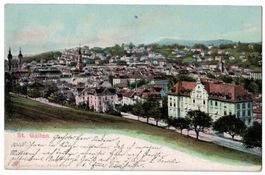 St. Gallen, Blick von Dreilinden gegen Westen, gelaufen 1908