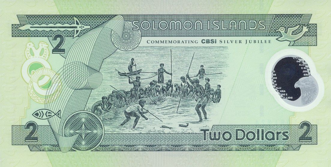 Banknoten: Solomon Islands 2 Dollar 2001 Commemorative UNC – Neu (gemäss Beschreibung) aus Schliern b. Köniz von pizzitaxi 1