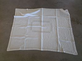 Vintage weisse Tischdecke Decke 160x120 cm