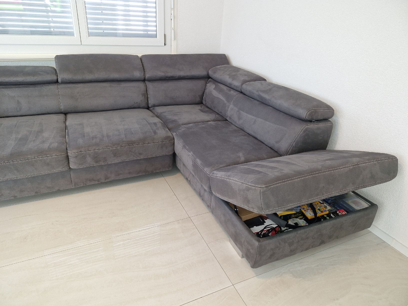 Divani: Canapé d'angle Nürnberg - Gris anthracite – Usato da Bulle venduto da Avlis91 4