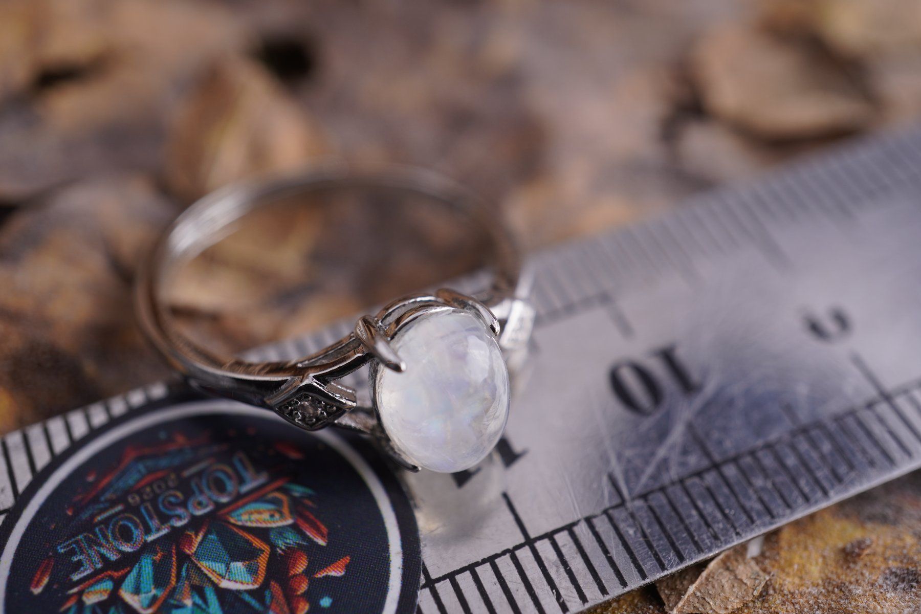 Minerali & Pietre curative: Mondstein    Variable Grösse   Ring   – Räumung  ab 1.- – Nuovo (secondo la descrizione) da Eschenbach SG venduto da topstone 1