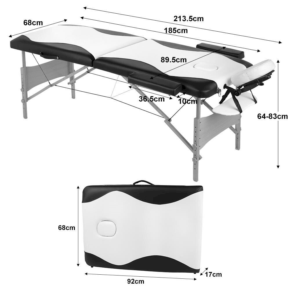 Dispositivi per massaggi: Holz Massageliege 2 Zonen Creme – Nuovo e nell'imballaggio originale da Bottighofen venduto da zaap 6