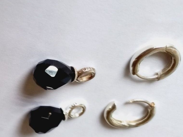 Ohrringe & -stecker: Creolen Ohrhänger Onyx Silber 925 – Neu und originalverpackt aus Winistorf von acreativ 3