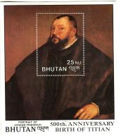 Block "Malerei. Tizian". Bhutan