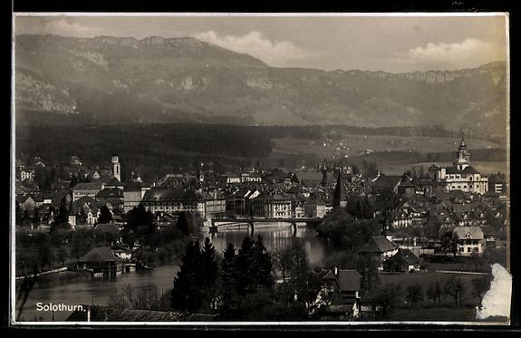 Cartes postales: AK Solothurn, Teilansicht mit Kirche – D'occasion à Berlin par bartko-reher