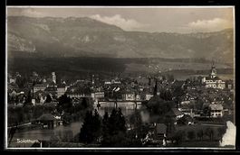 AK Solothurn, Teilansicht mit Kirche
