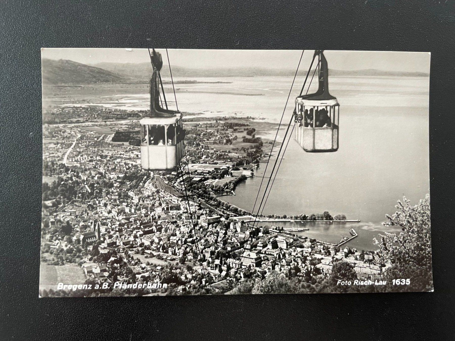 Cartes postales: AK Bregenz am Bodensee mit Pfänderbahn – D'occasion à Thal par Danny82
