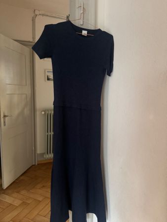 Iris und Ink Wollkleid (100%) - dunkelblau, Grösse S
