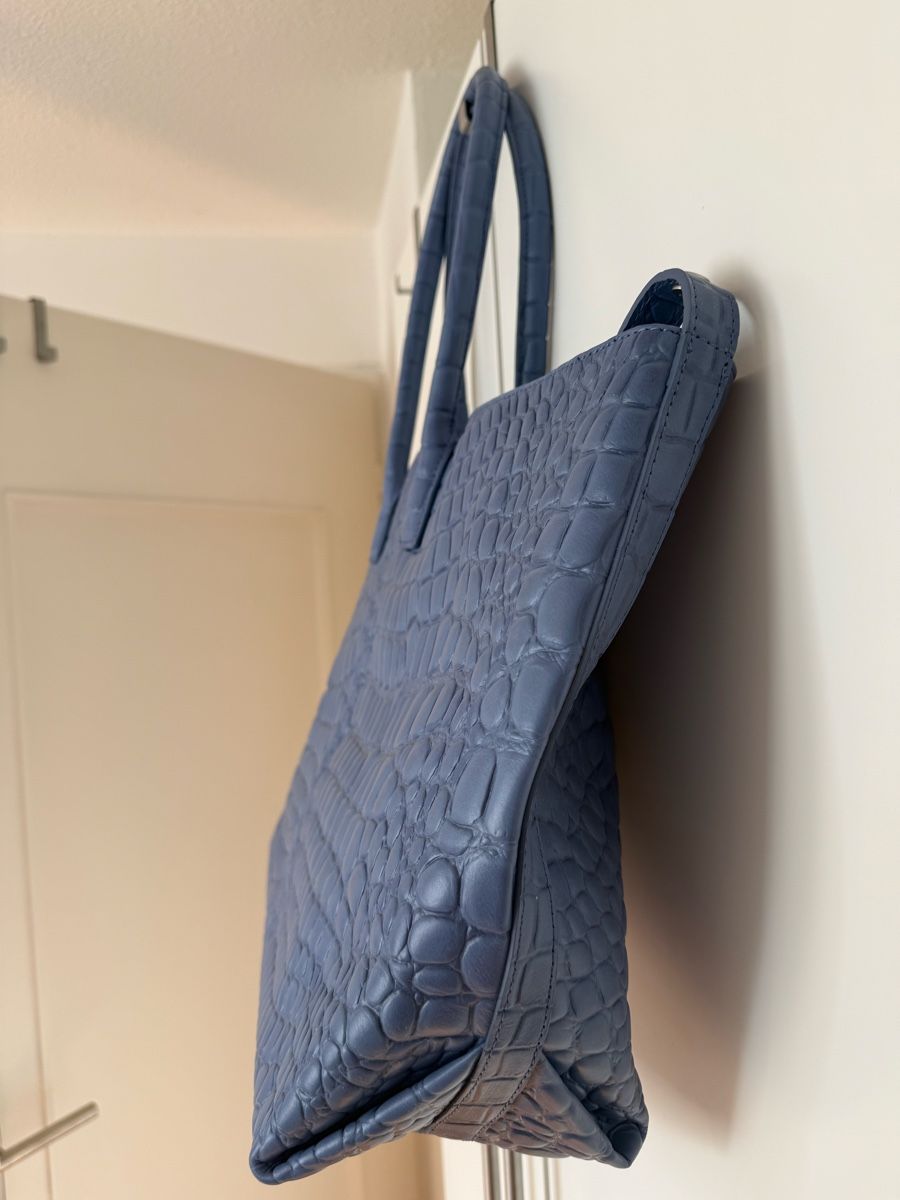 Liebeskind Borse da donna: Liebeskind Shopper in Kroko blau – Usato da Eglisau venduto da Nic1906 2